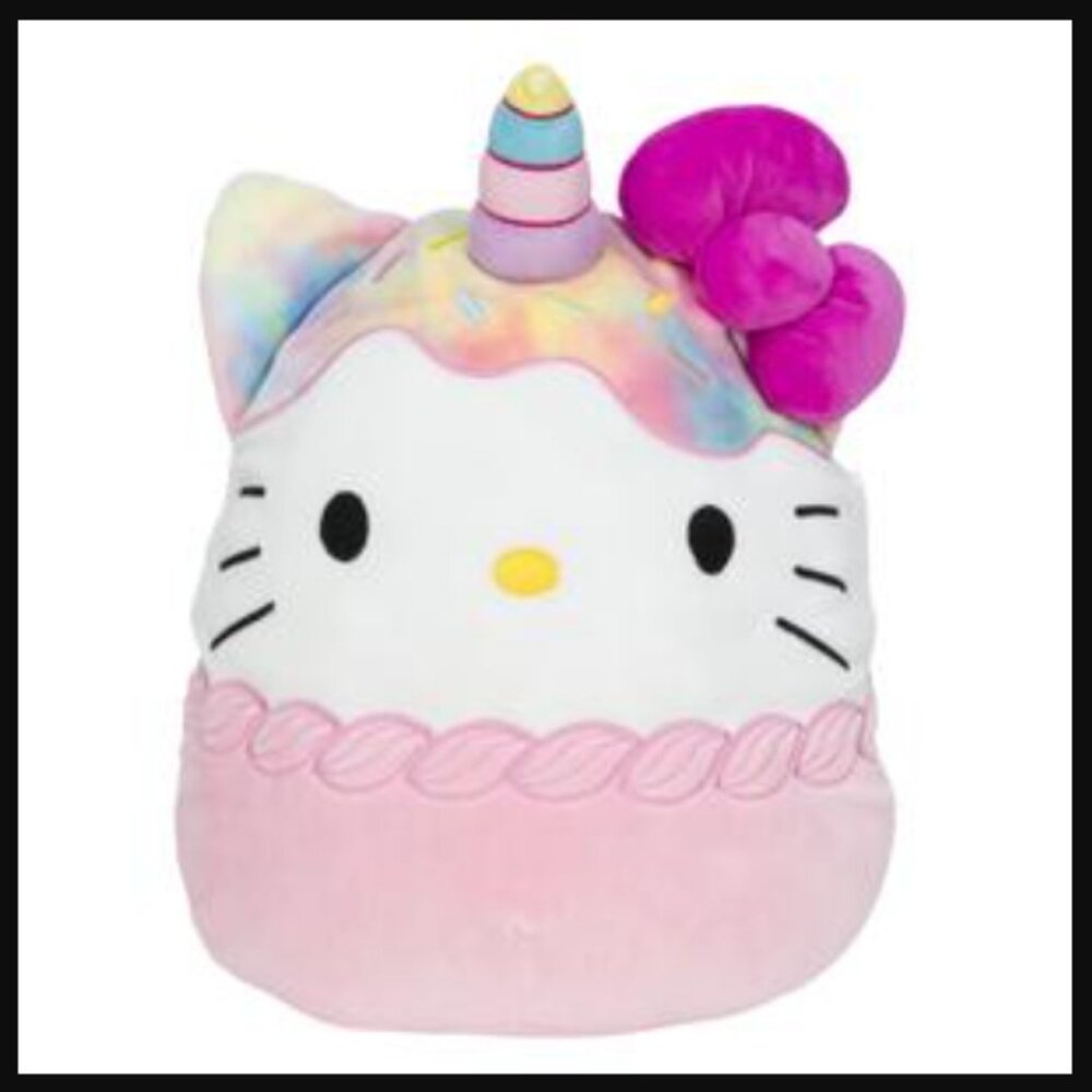 NEW Sanrio 2021 Hello Kitty x Squishmallow Unicorn Sweets 12" Plush Mochi Toy